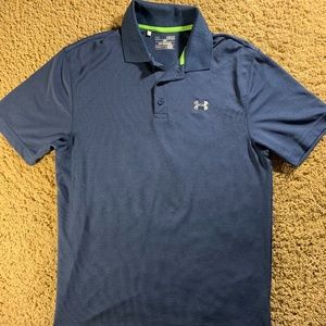 Blue Under Armour Polo- Loose Dry-Fit